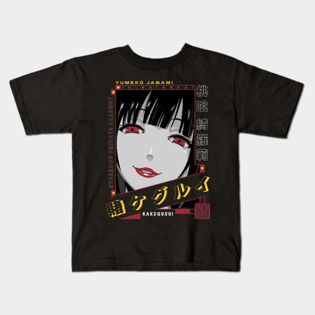 Yumeko Jabami | IKIGAISEKAI V2 Kids T-Shirt by IKIGAISEKAI